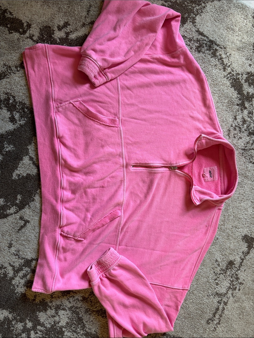 Aerie "Everyday Luxe" Quarter-Zip Sweatshirt (Starlet Pink)!